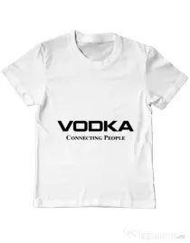 Tricou ADLER copil Vodka Alb