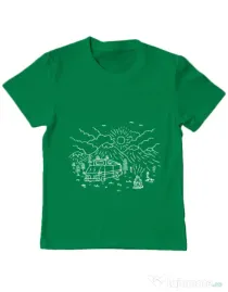 Tricou ADLER copil Wander Verde mediu