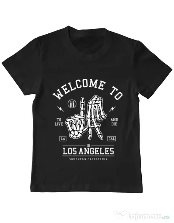 Tricou ADLER copil Welcome To L.A Negru