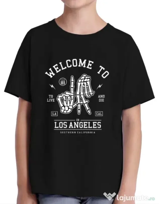 Tricou ADLER copil Welcome To L.A Negru