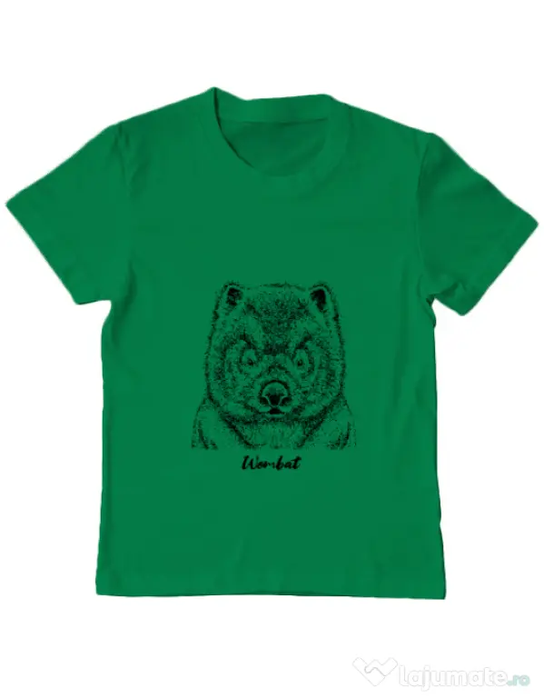 Tricou ADLER copil Wombat Verde mediu