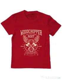 Tricou ADLER copil Woodchopper Rosu