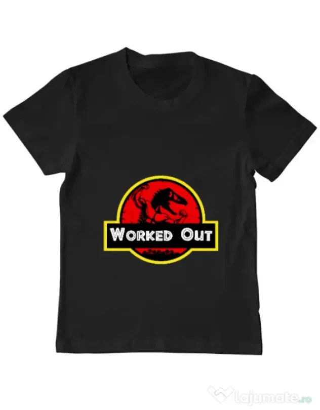 Tricou ADLER copil Worked Out Negru