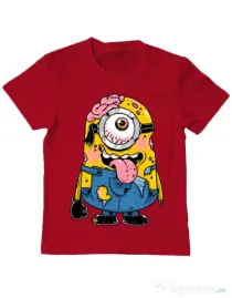 Tricou ADLER copil Zombie minion Rosu