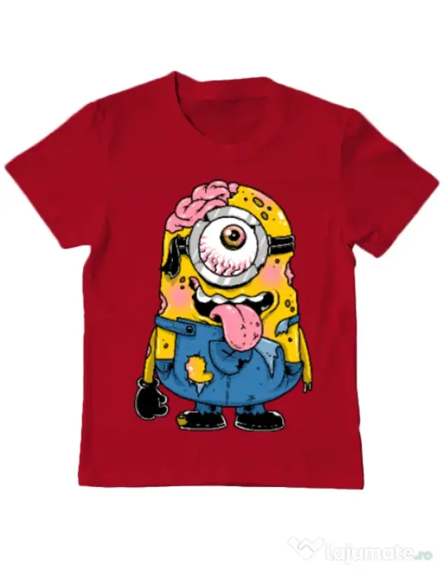 Tricou ADLER copil Zombie minion Rosu