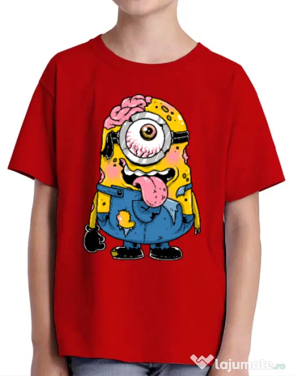 Tricou ADLER copil Zombie minion Rosu