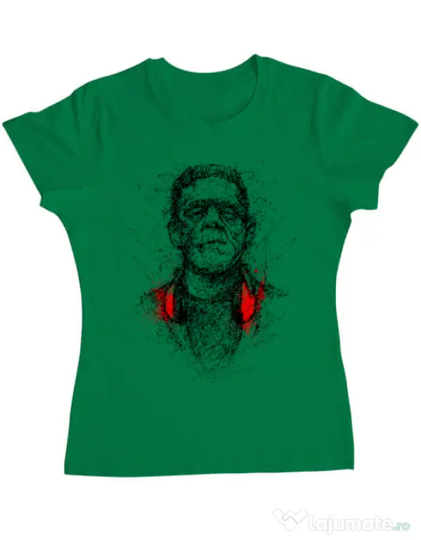 Tricou ADLER dama Frankenscratch Verde mediu