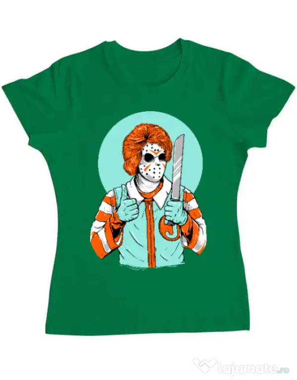 Tricou ADLER dama Clown killer Verde mediu