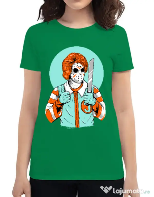 Tricou ADLER dama Clown killer Verde mediu