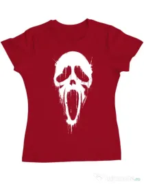 Tricou ADLER dama Bloody scream Rosu