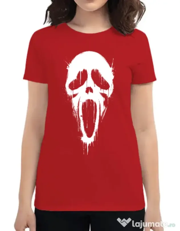 Tricou ADLER dama Bloody scream Rosu
