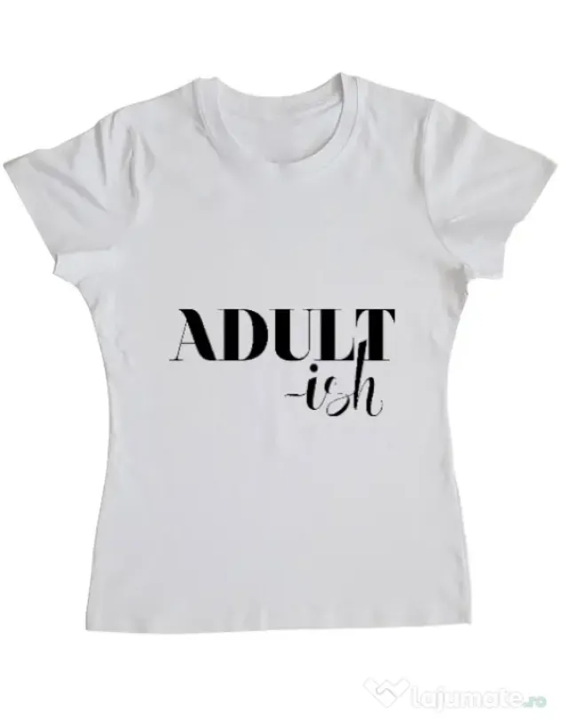 Tricou ADLER dama Adultish Alb