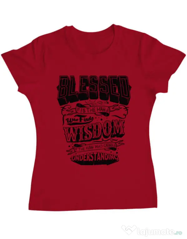 Tricou ADLER dama Blessed Rosu