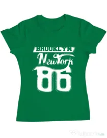 Tricou ADLER dama Brooklyn Verde mediu