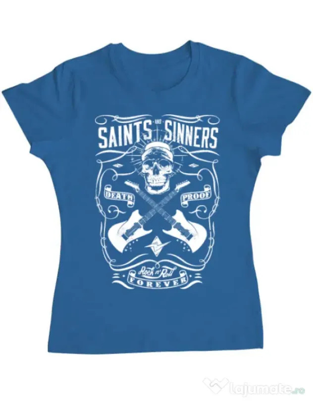 Tricou ADLER dama Death proof II Albastru azuriu