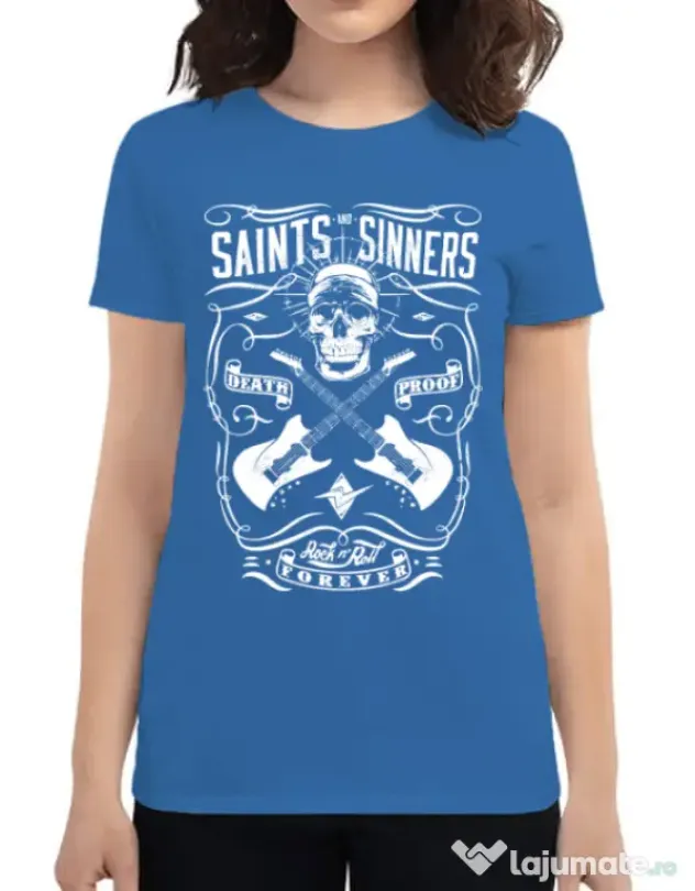 Tricou ADLER dama Death proof II Albastru azuriu
