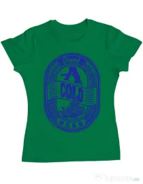 Tricou ADLER dama I need beer Verde mediu
