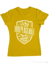 Tricou ADLER dama Irreplaceable Galben
