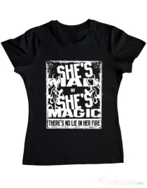 Tricou ADLER dama Mad but magic Negru