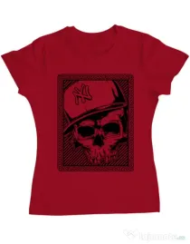Tricou ADLER dama Minimal Rosu