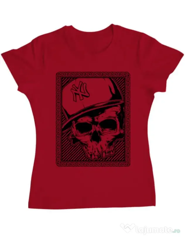 Tricou ADLER dama Minimal Rosu
