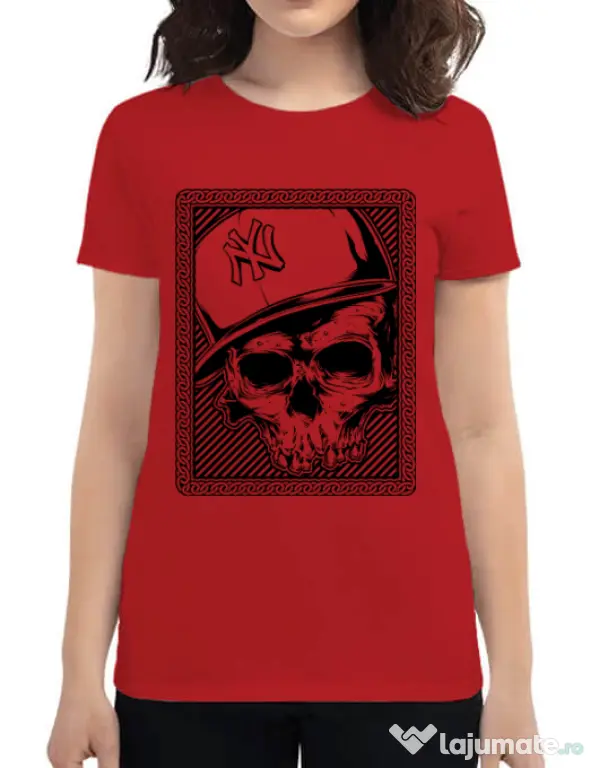 Tricou ADLER dama Minimal Rosu