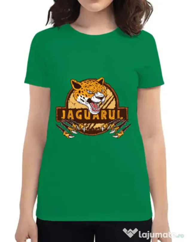 Tricou ADLER dama Jaguarul Verde mediu