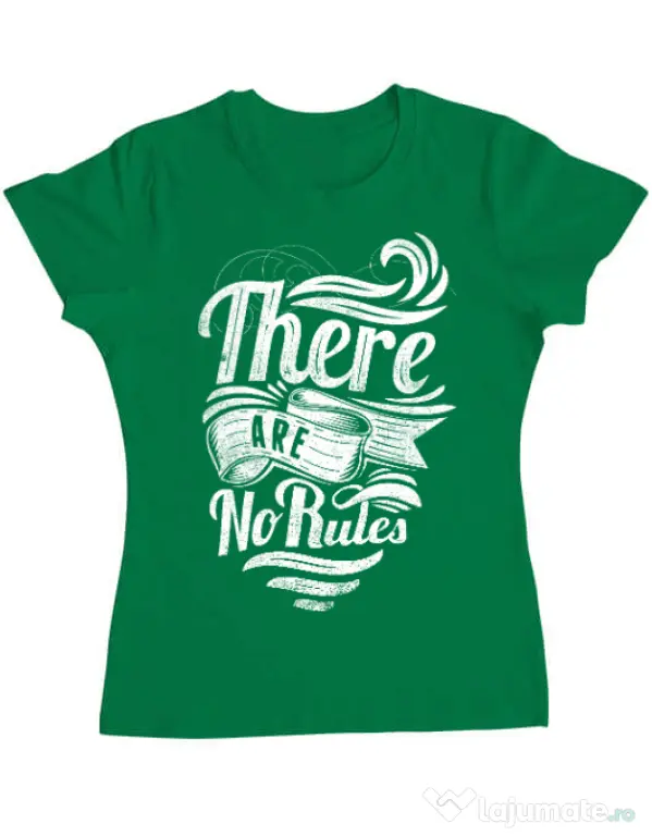 Tricou ADLER dama There are no rules Verde mediu