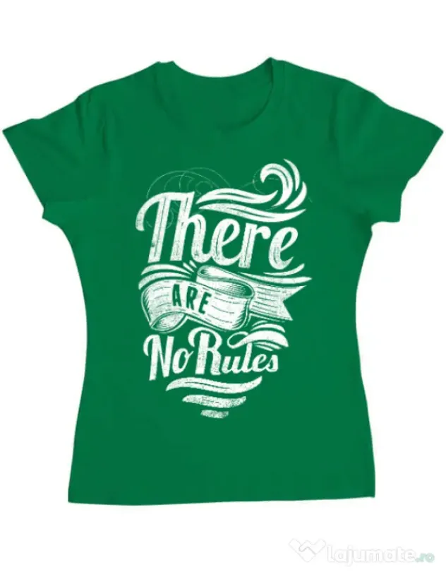 Tricou ADLER dama There are no rules Verde mediu