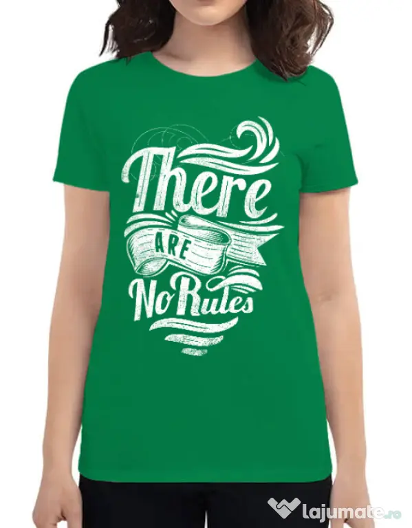 Tricou ADLER dama There are no rules Verde mediu
