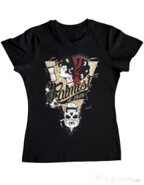 Tricou ADLER dama Palmist Negru