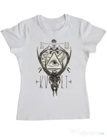 Tricou ADLER dama Dead kult Alb