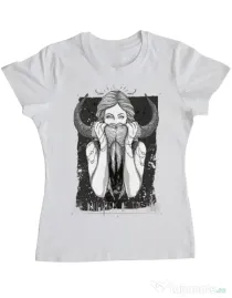 Tricou ADLER dama The Daughters Of The Moon Alb
