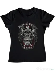 Tricou ADLER dama Broken Bones Empire Negru