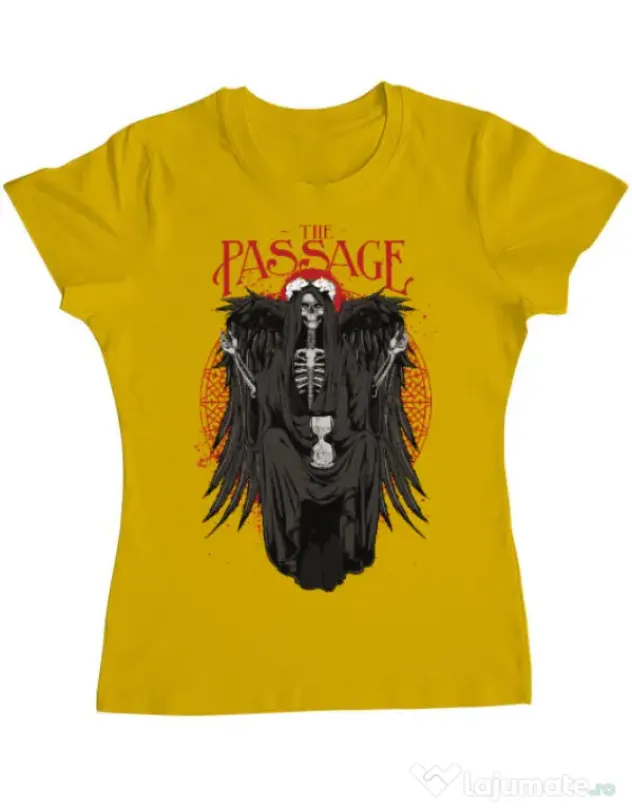 Tricou ADLER dama The passage Galben