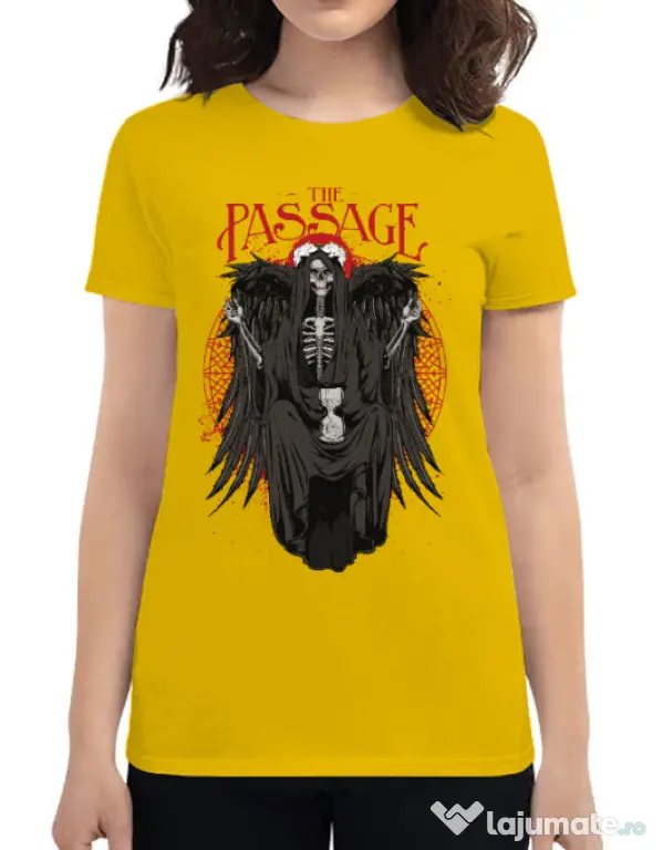 Tricou ADLER dama The passage Galben