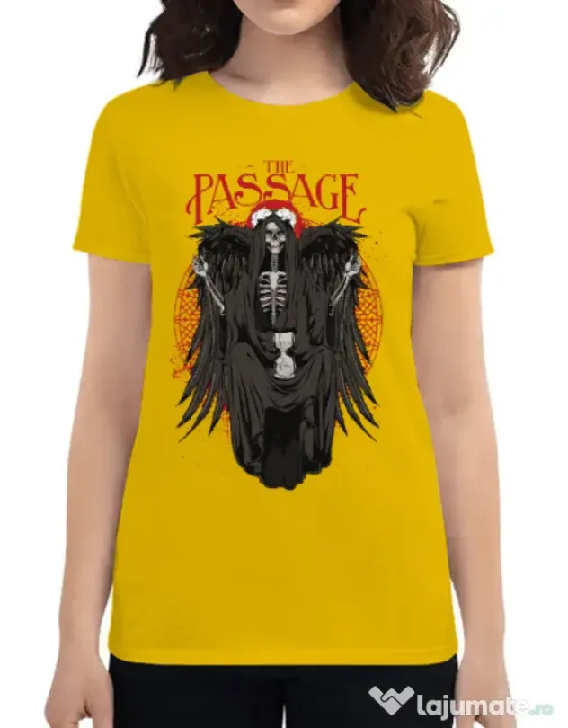 Tricou ADLER dama The passage Galben