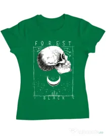 Tricou ADLER dama Forest Black Verde mediu