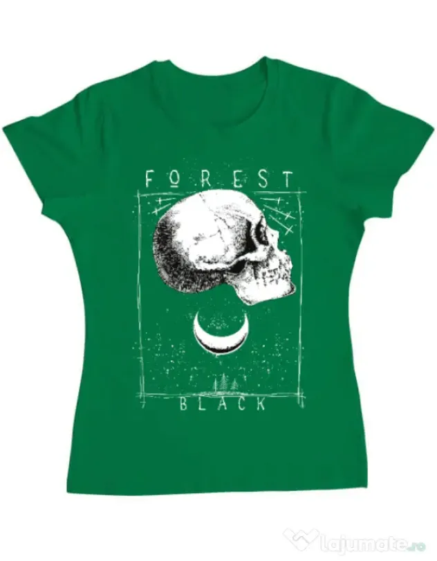 Tricou ADLER dama Forest Black Verde mediu