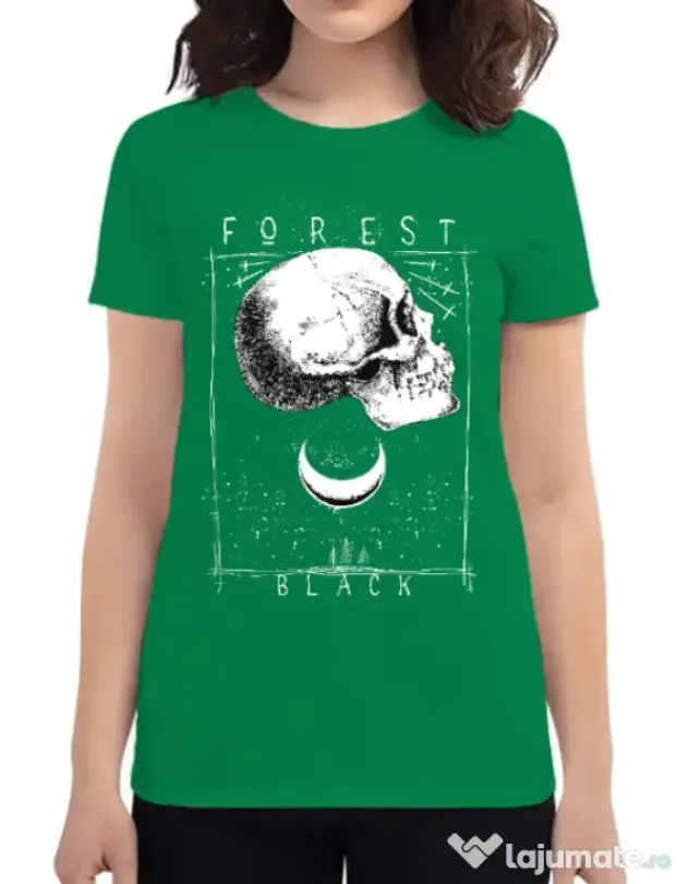 Tricou ADLER dama Forest Black Verde mediu