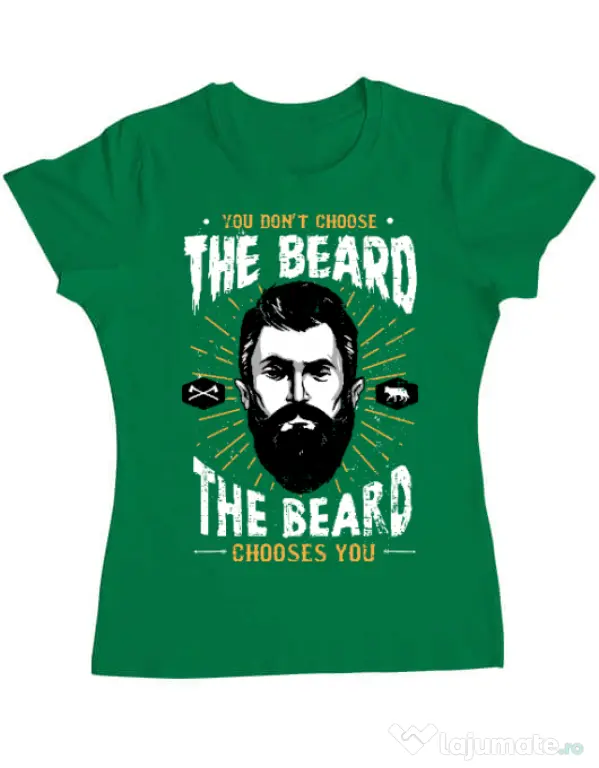Tricou ADLER dama The beard choice Verde mediu