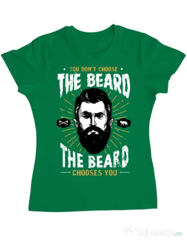 Tricou ADLER dama The beard choice Verde mediu