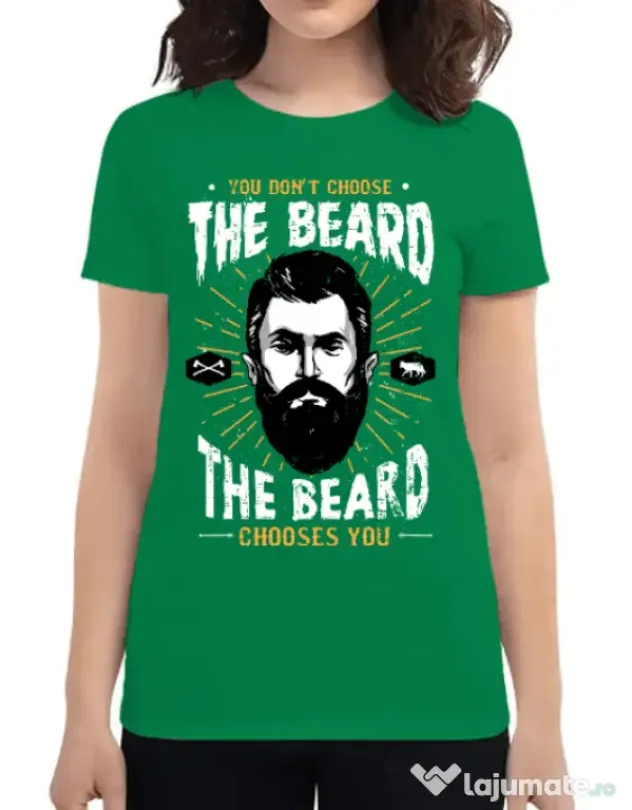 Tricou ADLER dama The beard choice Verde mediu