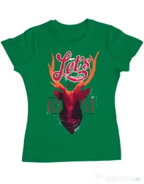 Tricou ADLER dama Lets get lost Verde mediu