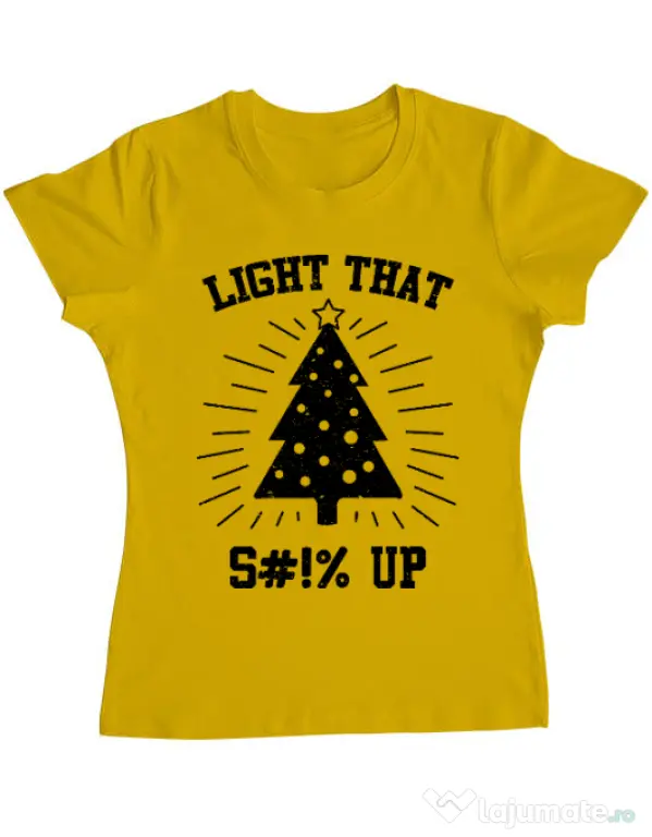 Tricou ADLER dama Light that up Galben
