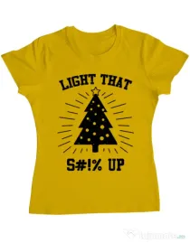 Tricou ADLER dama Light that up Galben