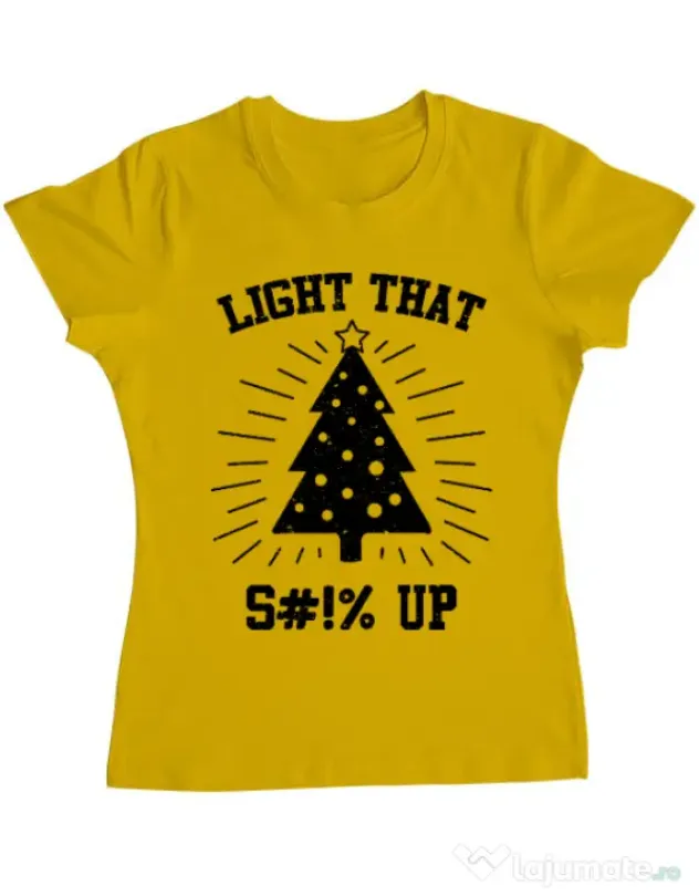 Tricou ADLER dama Light that up Galben