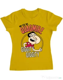 Tricou ADLER dama Who else Galben