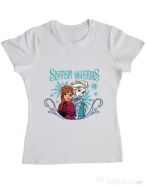 Tricou ADLER dama Sister Queens Alb