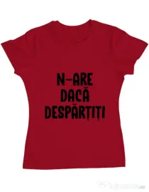 Tricou ADLER dama Nu are sens 2 Rosu